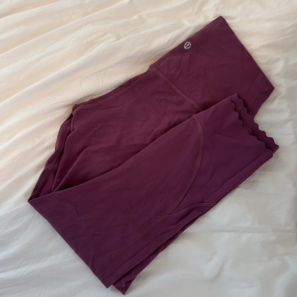 Lululemon Align Scalloped Hem High-Rise Crop Legging